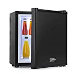 Klarstein Secret Cool Mini-Kühlschrank Mini-Bar, EEK A+, 13 Liter, 45 cm Höhe, 0 dB, Lautlos, Geräuchlos, Kühlbereich: 5-8 °C, freistehend, Getränkekühlschrank, Minibar, schwarz